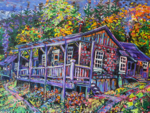 Brain Scott Fine Arts Canadian Oil Painter-Coal Town 30 x 40