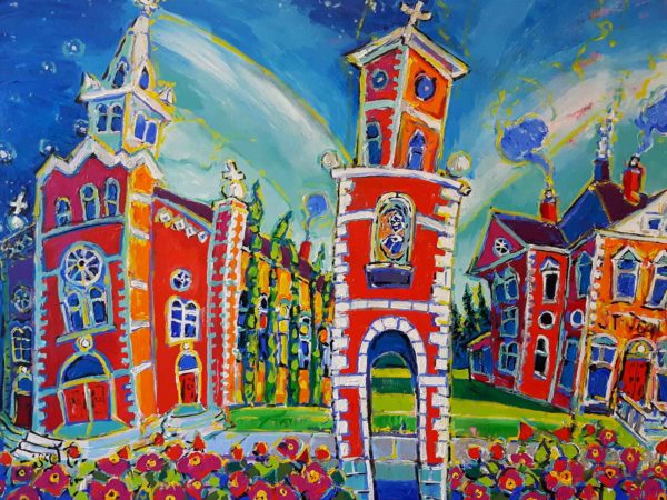 Brain Scott Fine Arts Canadian Oil Painter-Prairie Cathedral 30 x 40 inches