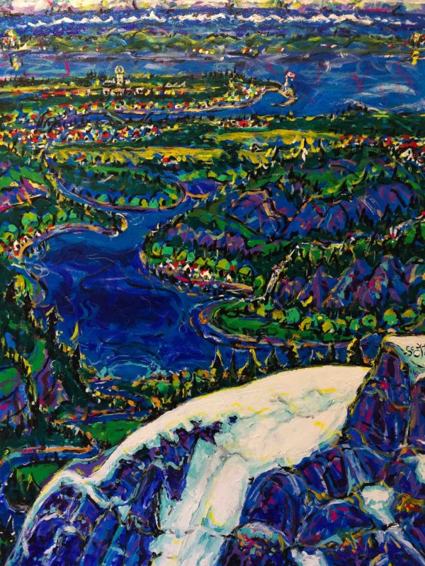Brian Scott Fine Arts Canadian Oil Painter-Glacier Perspective 36 x 48 inches