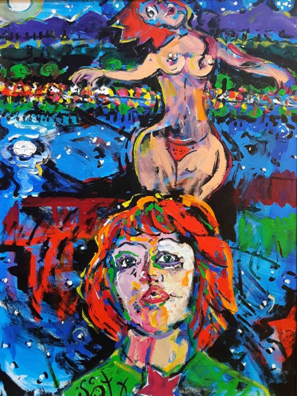 Brain Scott Fine Arts Canadian Oil Painter-Christine Colours 30 x 40 inches