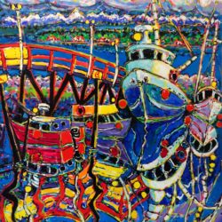 Brian Scott Fine Arts Canadian Oil Painter-Harbour Colours 30 x 40 inches