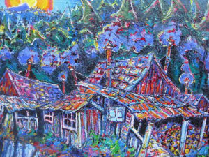 Brain Scott Fine Arts Canadian Oil Painter-China Town 30 x 40