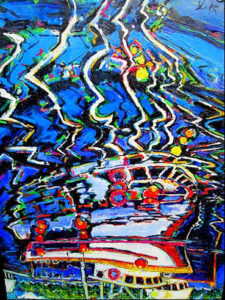 Brain Scott Fine Arts Canadian Oil Painter-Das Boot 36 x 48