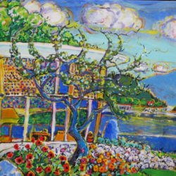 Brain Scott Fine Arts Canadian Oil Painter-Filberg House-Arthur Eriksons Design 30 x 40