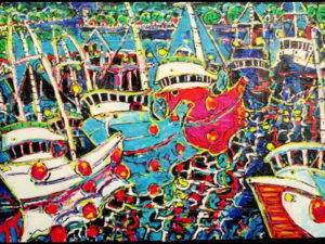 Brain Scott Fine Arts Canadian Oil Painter-Harbour Colours 2 36 x 49