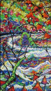 Brain Scott Fine Arts Canadian Oil Painter-Black Creek Maples 30 x 40