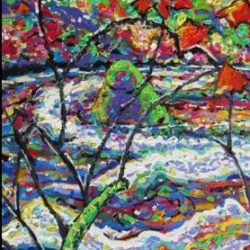 Brain Scott Fine Arts Canadian Oil Painter-Black Creek Maples 30 x 40