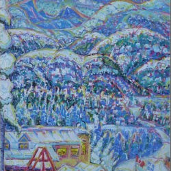Brain Scott Fine Arts Canadian Oil Painter-Bradley Centre-View to Mount Albert Edward 36 x 48