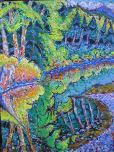 Brain Scott Fine Arts Canadian Oil Painter-Island Reflections 30 x 40