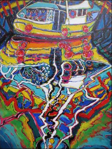 Brain Scott Fine Arts Canadian Oil Painter-Northern Star Colours 48 x 60