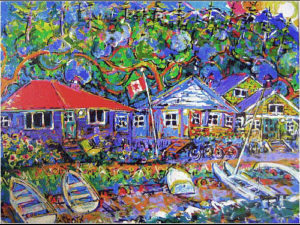Brain Scott Fine Arts Canadian Oil Painter-Savary Island 30 x 40