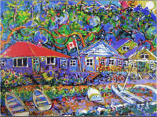 Brain Scott Fine Arts Canadian Oil Painter-Savary Island 30 x 40